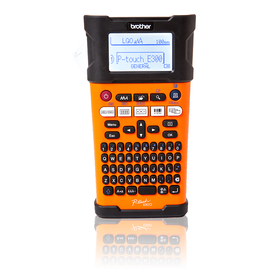 PT-E300VP | P-touch tape labelprinter | Gelamineerde labels 18 mm